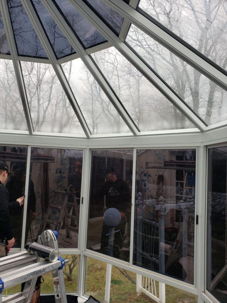 Gazebo with skylight